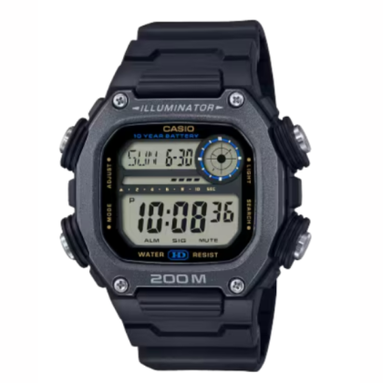 Casio General DW-291HX-1AV Black Resin Band Men Watch